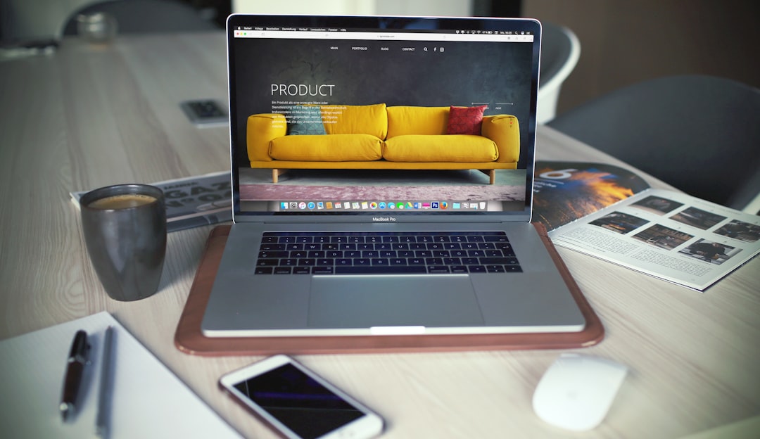 Modern online shopping experience on laptop and smartphone