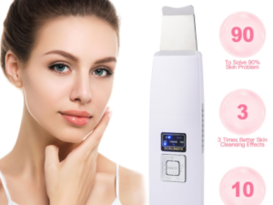 Ultrasonic Skin Scrubber Face Cleanser Blackhead Acne Removal Facial Spa Vibration Massager Ultrasound Peeling Clean Machine 394