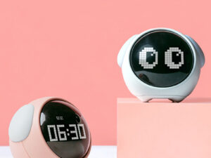 Alarm-Clock Wake-Up-Light Pixel Expression Home-Decoration Digital Electronic Cute Multi-Function