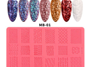 Nail Art Silicone Printing Template Plastic Template 3D Relief