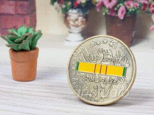 1615381739475 American Vietnam War Retro Colored Coins War and Peace Series Commemorative Coins