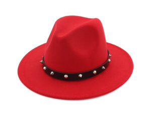 New Style Rivet Accessories Top Hat For Men and Women Woolen Hats