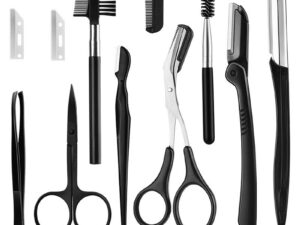 Beauty Tools Black Eyebrow Trimming Set