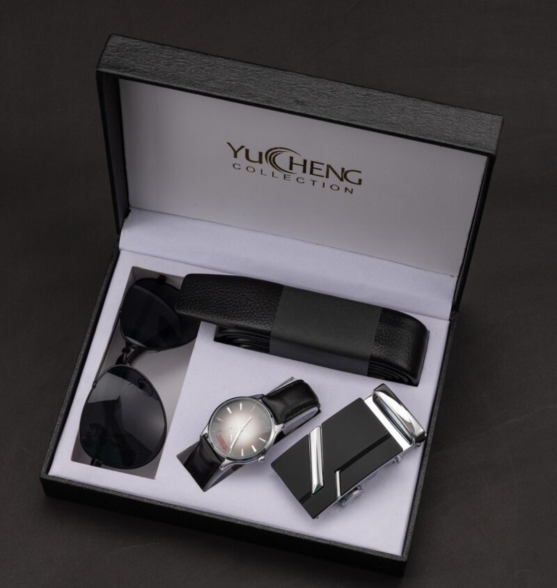 WatchCreative Valentine’s Day Gifts Men’s Suit Belt Glasses Men’s Watch Business Gifts