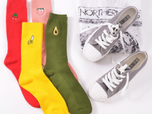 CHAUSSETTES FRUITS x4