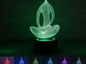 3D 7 Color Changing Yoga LED Meditation Of Acrylic Night Light Bedroom Illusion Lamp Livingroom Bedside Decor 3D 7 Color Changing Yoga LED Meditation Of Acrylic Night Light Bedroom Illusion Lamp Livingroom Bedside Decor