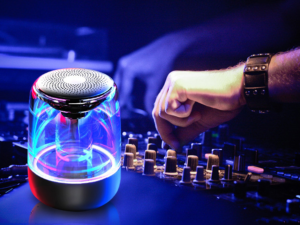 Portable Speakers Bluetooth Column Wireless Bluetooth Speaker Powerful Bass Radio with Variable Color LED Light