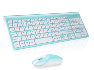 fashion wireless keyboard mouse set 2.4G thin   desktop laptop accessories