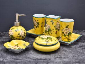 Wedding Supplies Ceramic Bathroom Components Set