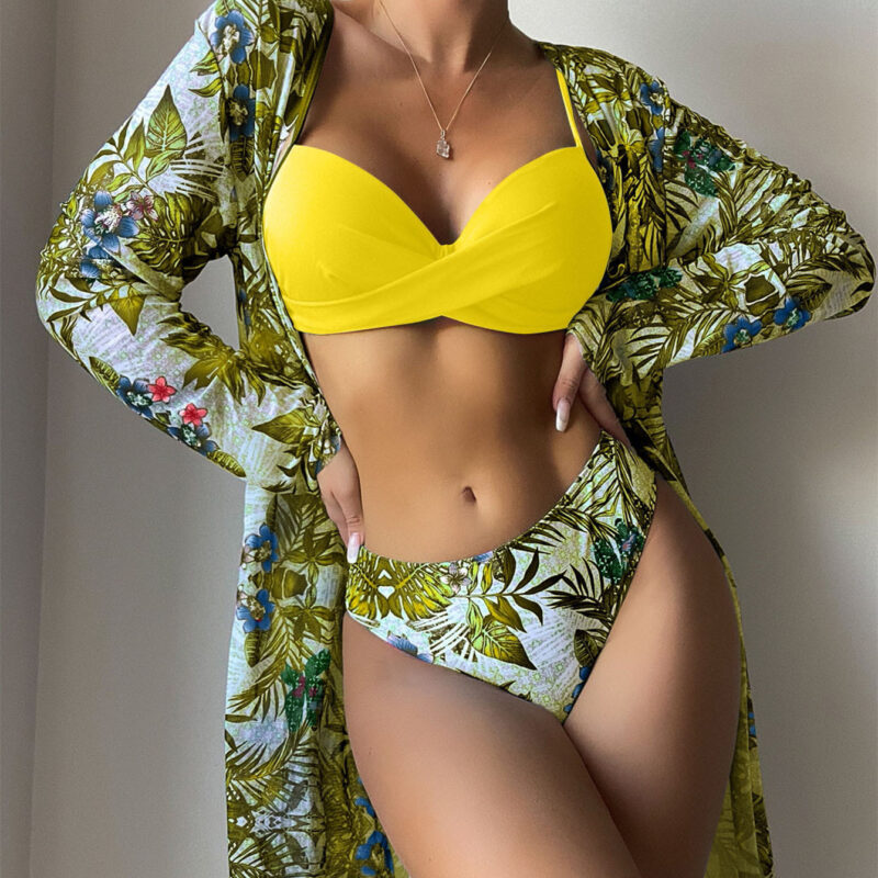 Specially For Women’s Hard-packed Mesh Split Swimsuit