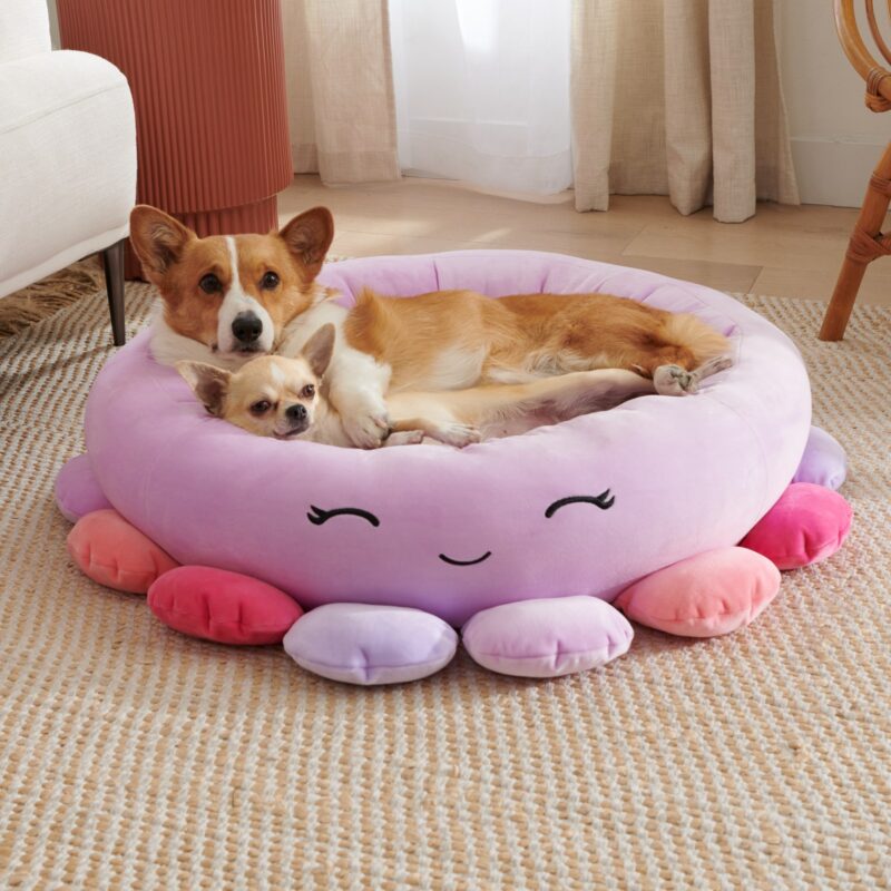 73703277-9719-4137-a86f-160851d0f886 Animals And Fruits Super Soft Plush Pet Bed
