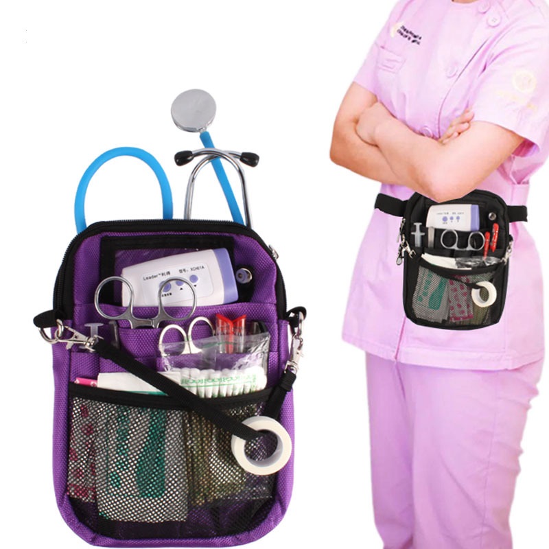 87a36121-997c-43fc-a703-b61059e10523 Kit Medical Staff Equipment Waist Bag Medical Supplies Storage Bag Nurse Equipment Bag Electrician Pouch