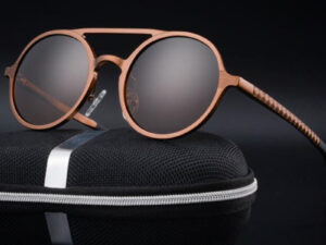 Retro Aluminum Magnesium Sunglasses Polarized Lens Vintage Eyewear Accessories Sun Glasses Driving Men Round Sunglasses