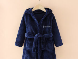 Cartoon Home Clothes Nightgown Bathrobe Children Pajamas Flannel