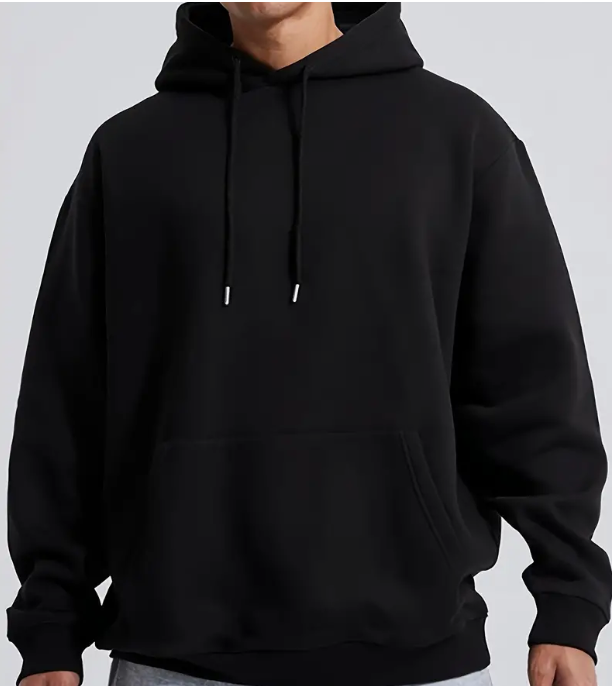 Men’s Solid Color Hooded Jumper
