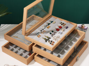Rosewood Grain Jewelry Storage And Organization Box