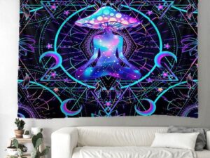 Meditative Mushroom Tapestry